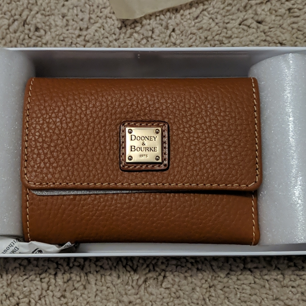 Caramel Framed Dooney & Bourke Wallet